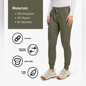 Medcouture scrubs Olive Green Jogger Pants